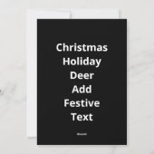 Oh Deer Christmas Celebration Holiday Design シーズンカード (裏面)