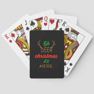 Oh Deer Christmas Celebration Holiday Design トランプ