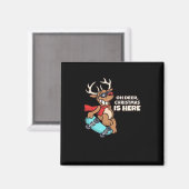 Oh Deer Christmas Celebration Holiday Design マグネット (正面/裏面)