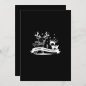 Oh Deer Christmas Celebration Holiday Style シーズンカード (正面/裏面)