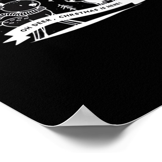 Oh Deer Christmas Celebration Holiday Style  ポスター (角)