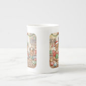 Oh Deer, Christmas Is Here! Coffee Mug ボーンチャイナマグカップ (正面)