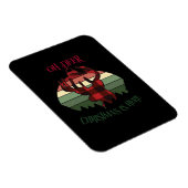 Oh Deer Christmas Is Here Joyful Aesthetic  マグネット (右側)