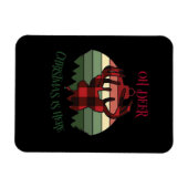 Oh Deer Christmas Is Here Joyful Aesthetic  マグネット (横)