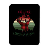 Oh Deer Christmas Is Here Joyful Aesthetic  マグネット (縦)