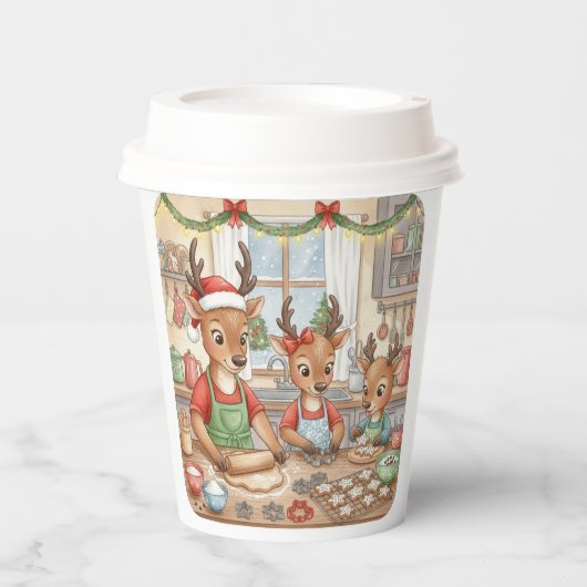 Oh Deer, Christmas Is Here! Paper Cups 紙コップ (正面)