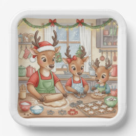 Oh Deer, Christmas Is Here! Paper Plates ペーパープレート