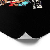 Oh Deer Christmas Is Here Skateboarding Deer Graph ポスター (角)