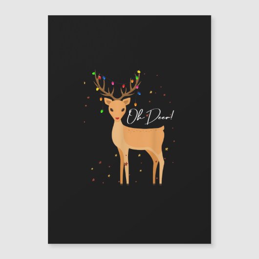 Oh Deer Christmas Light Pajama Cute Reindeer Holid (正面)