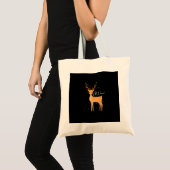 Oh Deer Christmas Light Pajama Cute ReindeTote Bag トートバッグ (正面(商品))