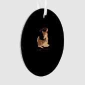 Oh Deer Christmas Modern Design オーナメント (正面)