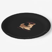 Oh Deer Christmas Modern Design  ペーパープレート (アングル)