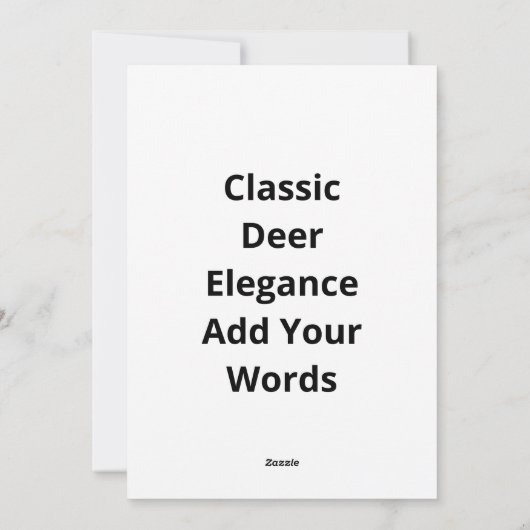 Oh Deer Classic Style シーズンカード (裏面)