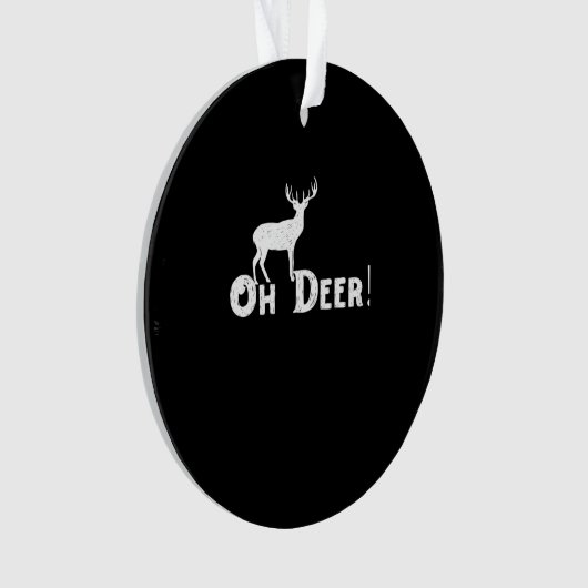 Oh Deer Clean Graphic Style オーナメント (正面)