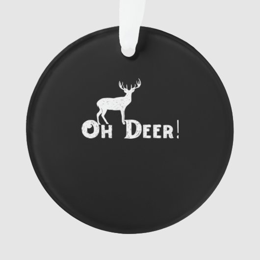 Oh Deer Clean Graphic Style オーナメント (正面)