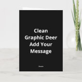 Oh Deer Clean Graphic Style カード (裏面)