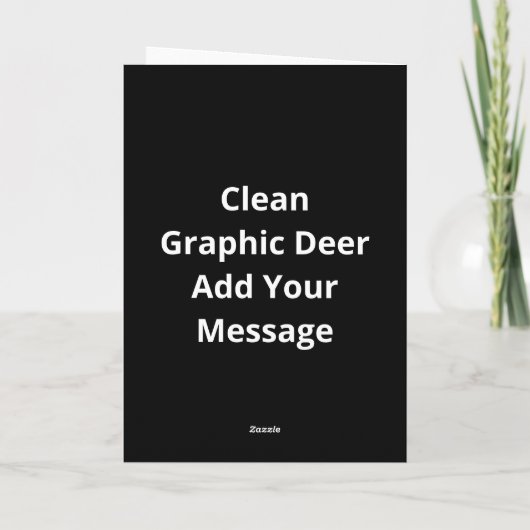 Oh Deer Clean Graphic Style カード (裏面)