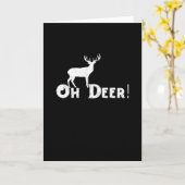 Oh Deer Clean Graphic Style カード (黄色い花)