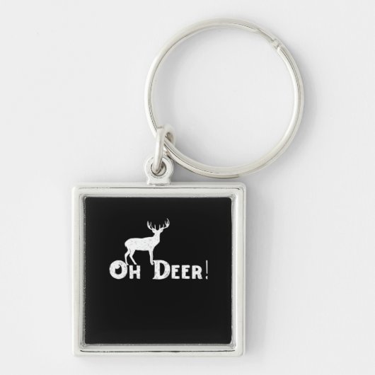 Oh Deer Clean Graphic Style  キーホルダー (正面)
