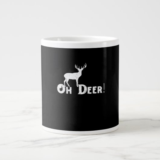 Oh Deer Clean Graphic Style ジャンボコーヒーマグカップ (正面)