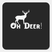 Oh Deer Clean Graphic Style  スクエアシール (正面)
