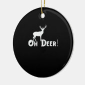 Oh Deer Clean Graphic Style セラミックオーナメント (左)
