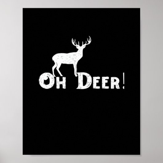 Oh Deer Clean Graphic Style  ポスター (正面)