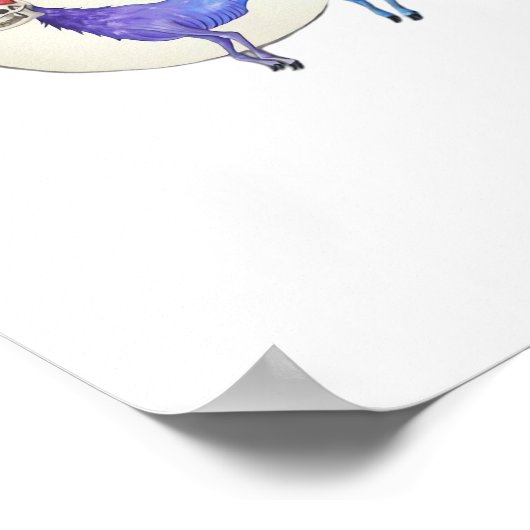 Oh Deer Clean Graphic Style  ポスター (角)