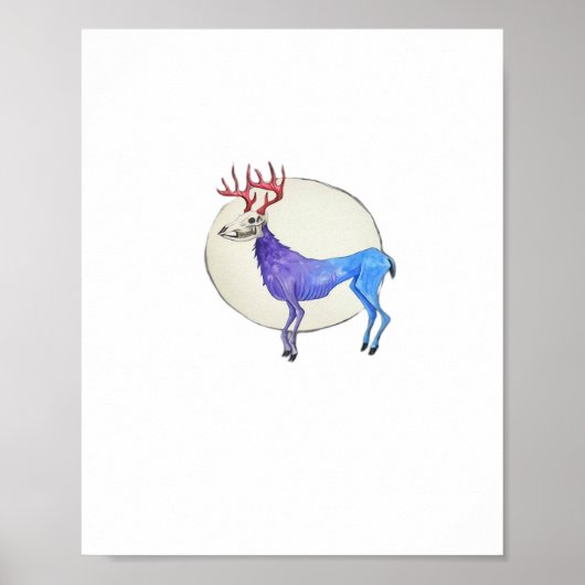 Oh Deer Clean Graphic Style  ポスター (正面)