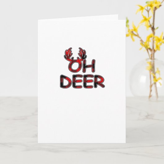 Oh Deer Clean Layout カード (黄色い花)