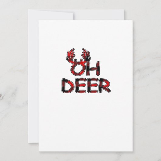 Oh Deer Clean Layout シーズンカード (正面)