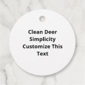 Oh Deer Clean Layout フェイバータグ (裏面)