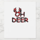 Oh Deer Clean Layout  ワインラベル (シングルラベル)