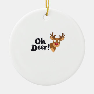 Oh Deer Clean Minimal Seeing Ornament セラミックオーナメント