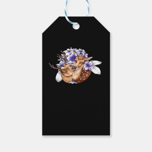 Oh Deer Clean Minimal Style ギフトタグ (正面)