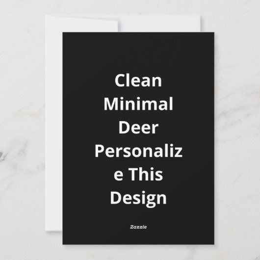 Oh Deer Clean Minimal Style シーズンカード (裏面)