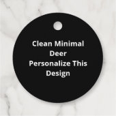 Oh Deer Clean Minimal Style フェイバータグ (裏面)