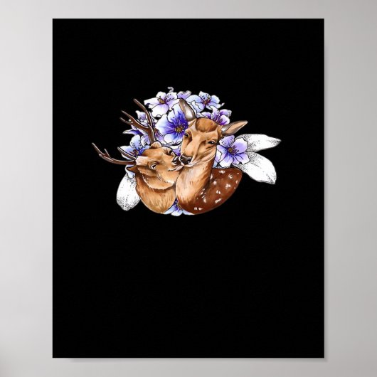 Oh Deer Clean Minimal Style  ポスター (正面)