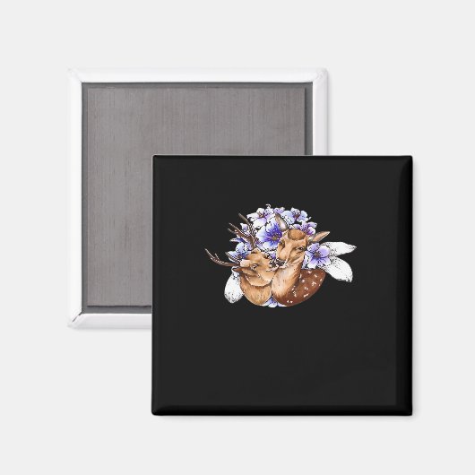 Oh Deer Clean Minimal Style マグネット (正面/裏面)