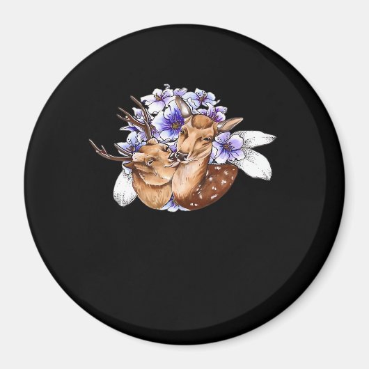 Oh Deer Clean Minimal Style  マグネット (正面)