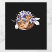 Oh Deer Clean Minimal Style  ワインラベル (シングルラベル)