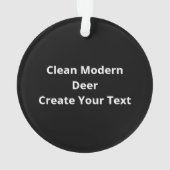 Oh Deer Clean Modern  オーナメント (裏面)