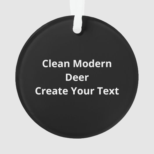 Oh Deer Clean Modern  オーナメント (裏面)