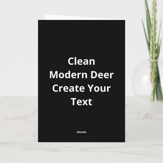 Oh Deer Clean Modern カード (裏面)
