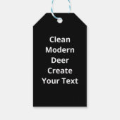 Oh Deer Clean Modern ギフトタグ (裏面)