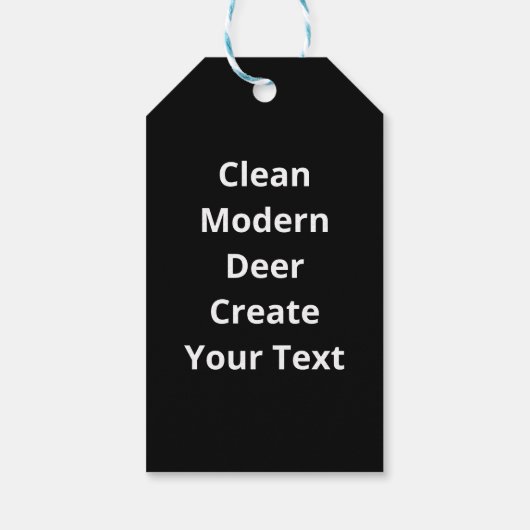 Oh Deer Clean Modern  ギフトタグ (裏面)