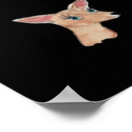 Oh Deer Clean Modern ポスター (角)