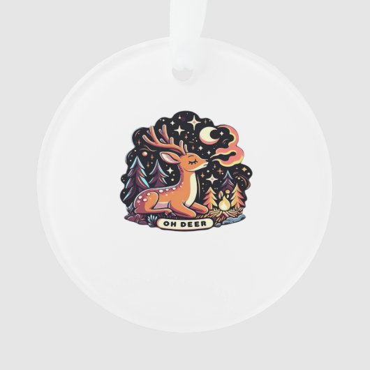 Oh Deer Contemporary Graphic Vibe オーナメント (正面)