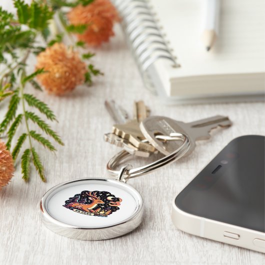 Oh Deer Contemporary Graphic Vibe  キーホルダー (側面)