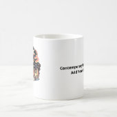 Oh Deer Contemporary Graphic Vibe コーヒーマグカップ (中央)